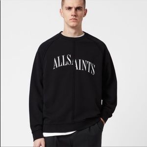 All Saints Designer Crewneck Diverge Pullover Crew sweatshirt medium men’s